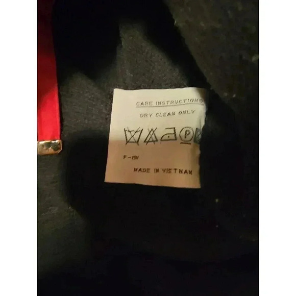 FS Limited Womens Large Red Hooded Long Sleeve Pockets FullZip Snaps Old Money - Picture 5 of 8